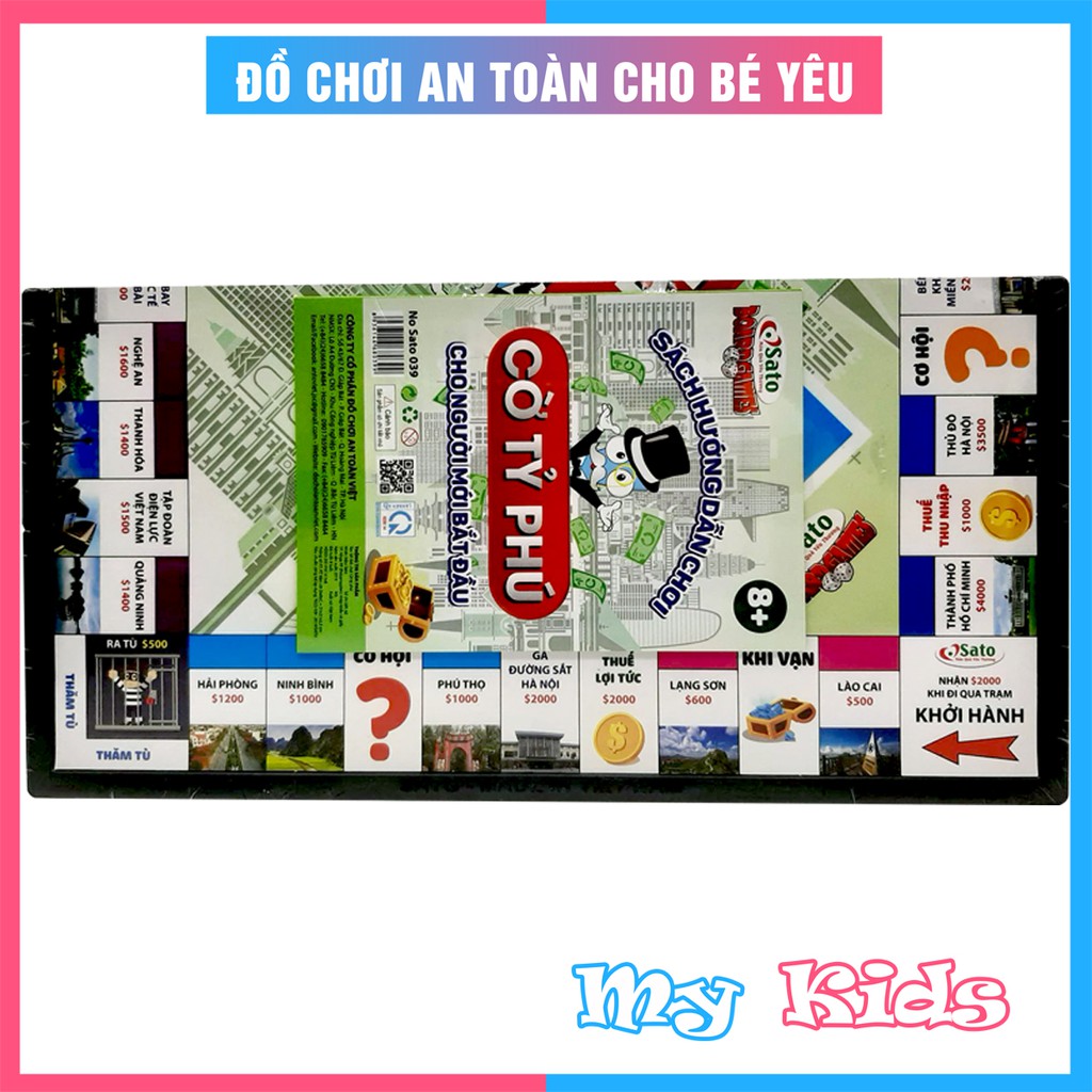 [Mã MYKIDS giảm 10k] CỜ TỶ PHÚ 31cm * 31cm - Made in Việt Nam - Phát triển tư duy tài chính