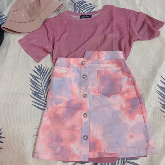 [Mã WASTCOOL giảm 15% tối đa 50K đơn 99K] Set đồ hồng ombre cá tính Ulzzang girl 🌸🌨 | BigBuy360 - bigbuy360.vn