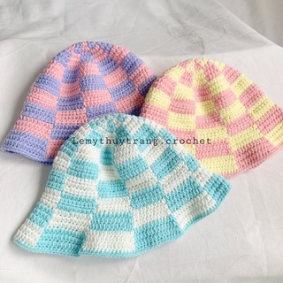 [ẢNH THẬT] CHECKERED BUCKET HAT. VER 1 NÓN LEN CARO