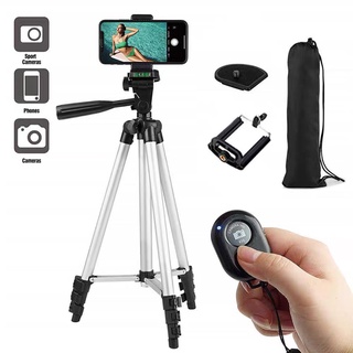 Gậy chụp hình tripod 3120 + nút remote bluetooth - kẹp điện thoại