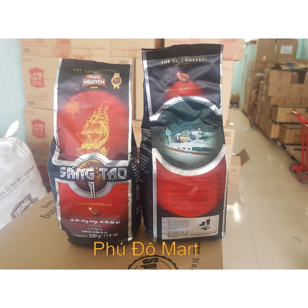 Cà Phê Rang Xay Pha Phin Trung Nguyên Sáng Tạo 1 - Loại Gói 500g