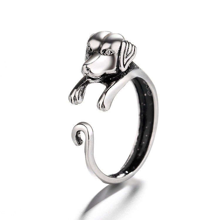 Nhẫn Mạ Bạc 925 Họa Tiết Cung Hoàng Đạo / Rồng / Rắn Có Thể Điều Chỉnh Kích Thước Cho Nam Và Nữ
