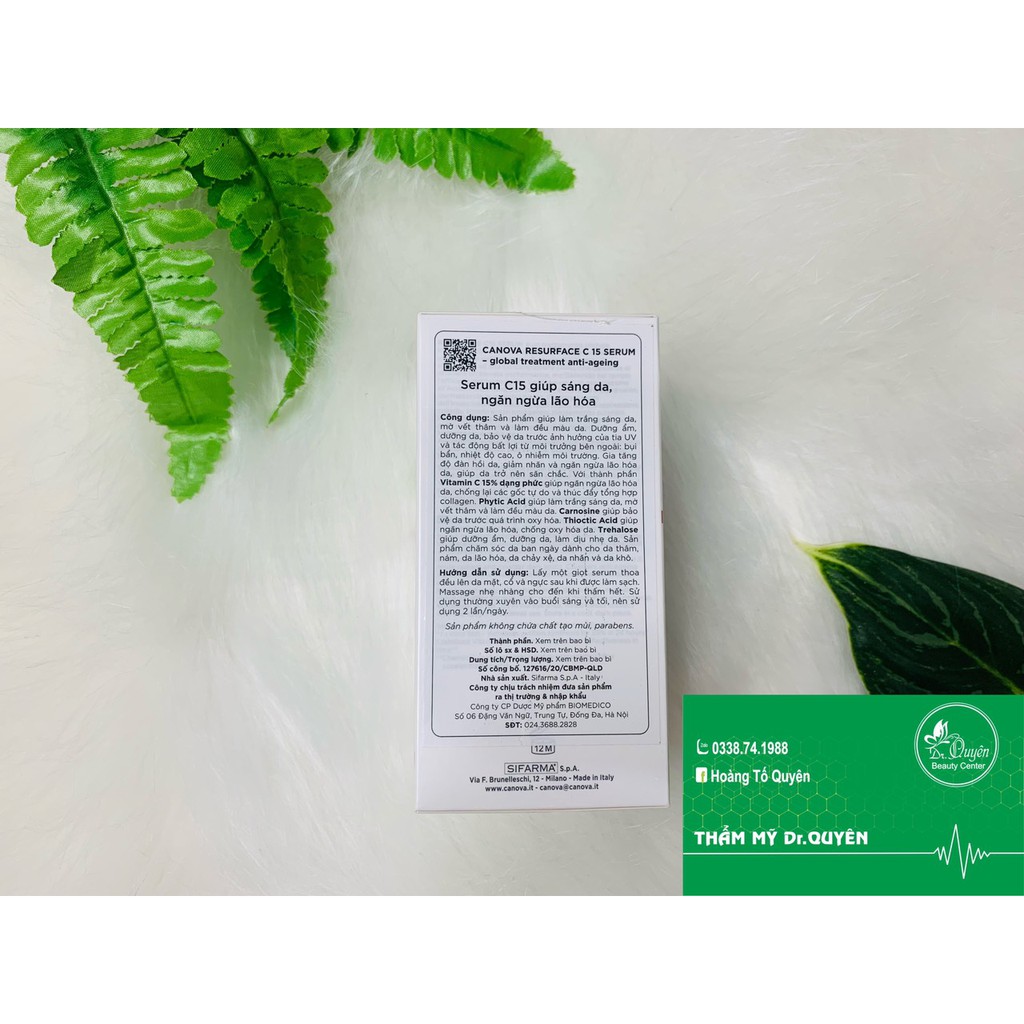 [CHÍNH HÃNG]CANOVA SERUM VITAMIN C15  trắng da mờ nám mờ vết thâm dưỡng da trẻ hóa da bảo vệ da CHUYÊN BIỆT | BigBuy360 - bigbuy360.vn
