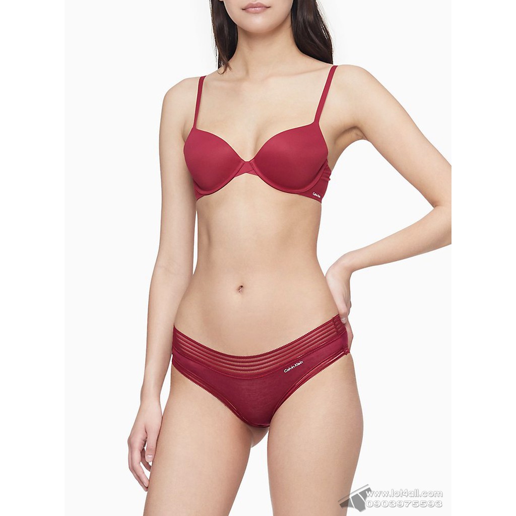 [AUT.] Quần lót nữ Calvin Klein QD3671 Ultra-Soft Modal Bikini Rasberry Jam