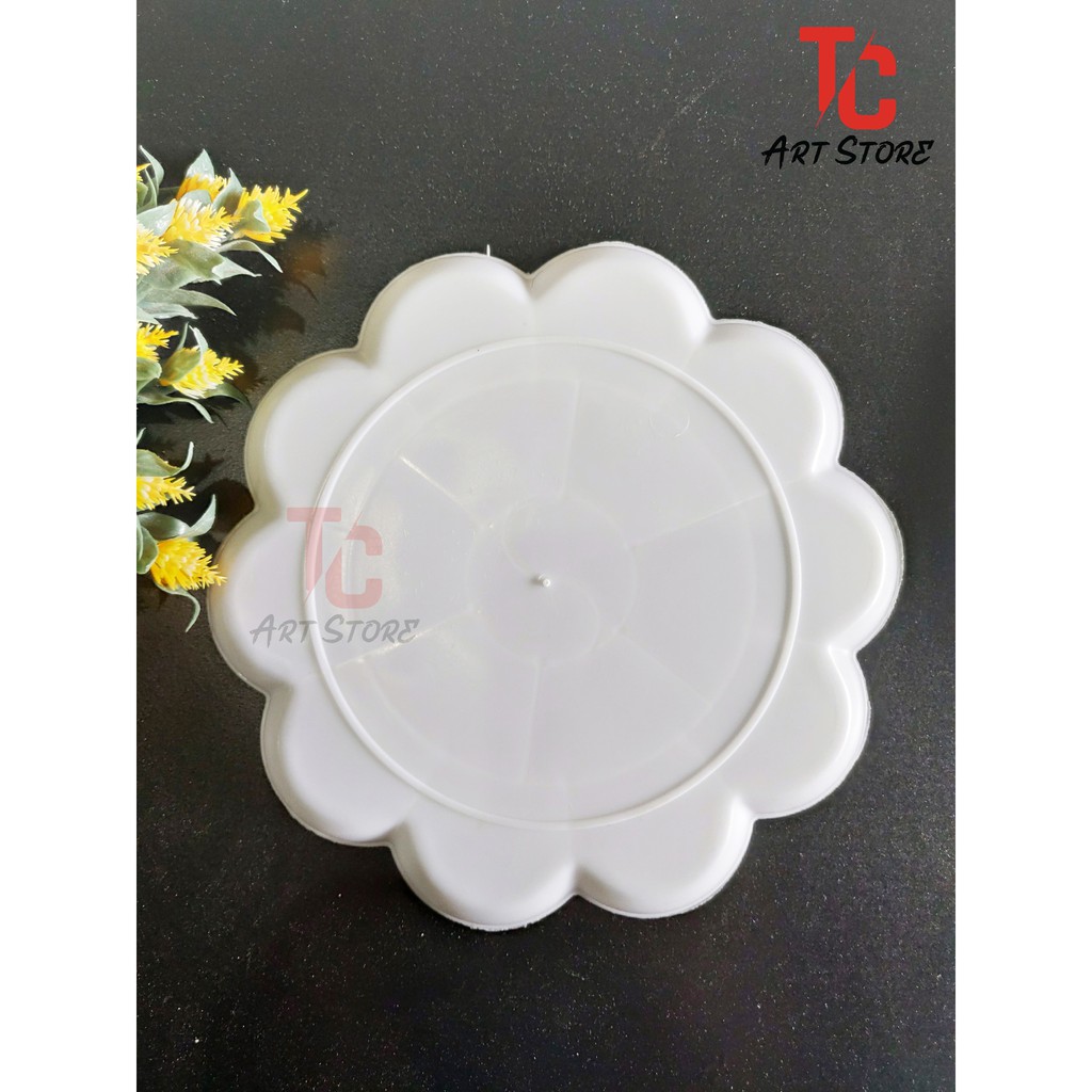 Vỉ Pha Màu Hoa Mai 16 Ô bằng nhựa - 18cm