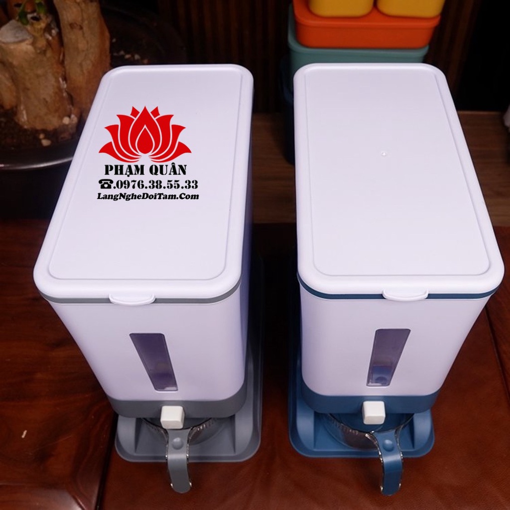 Thùng đựng gạo thông minh hàng cao cấp dung tích 12kg dành cho gia đình