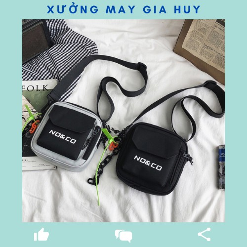 HOT TREND Túi đeo chéo unisex đựng đồ canvas phong cách Hàn Quốc siêu HOT HIT 2021