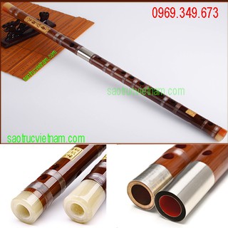 Sáo Trúc Dizi Nâu Khớp Kép Vip D21 mẫu mới