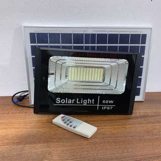 Đèn led pha năng lượng mặt trời 60w BABA [Den Nang Luong Mat Troi]