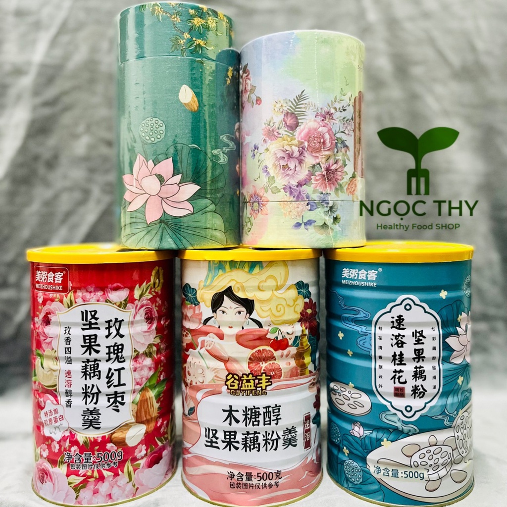 Bột củ sen hòa tan mix hạt dinh dưỡng, món ăn thay thế bữa ăn tiêu chuẩn ít calo giàu chất xơ