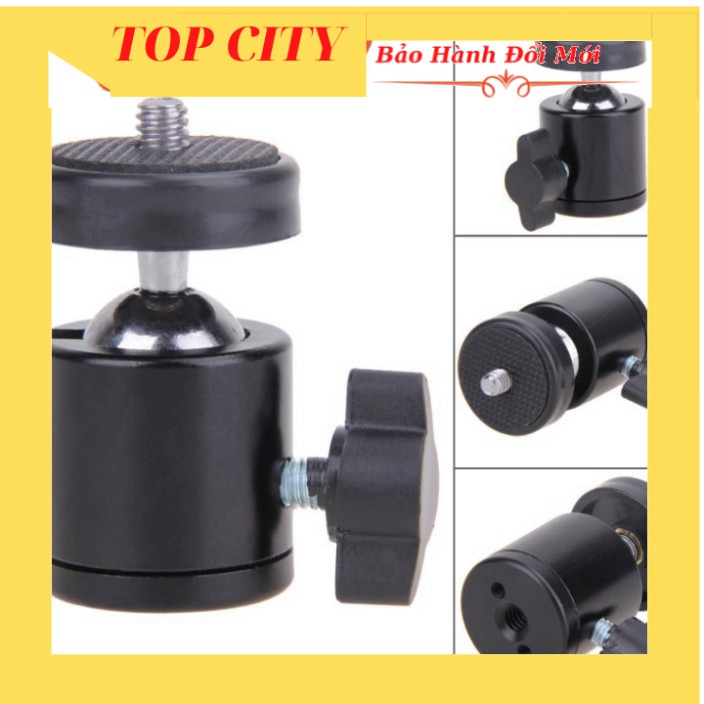 [kẹp+truc} Kết nối chân máy bi cầu kim loại khớp nối kẹp điện thoại máy ảnh gopro ren 1/4