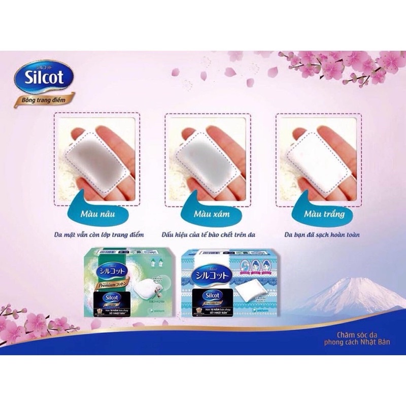 [Mã SKAMLTSM9 giảm 10% đơn 99K] Bông tẩy trang Silcot 82 miếng