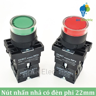 Nút nhấn nhả có đèn báo np2-ew chint