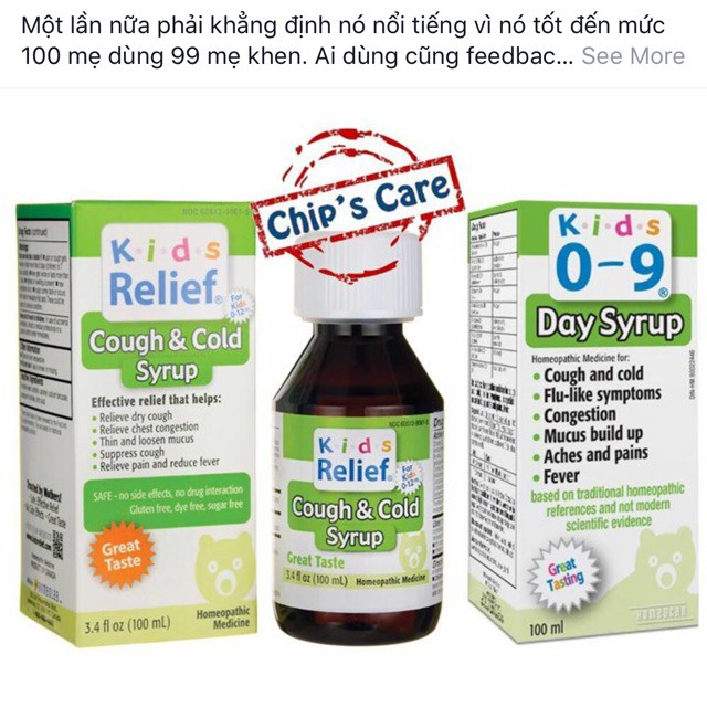 Kids Relief 0-9 vi lượng cho bé