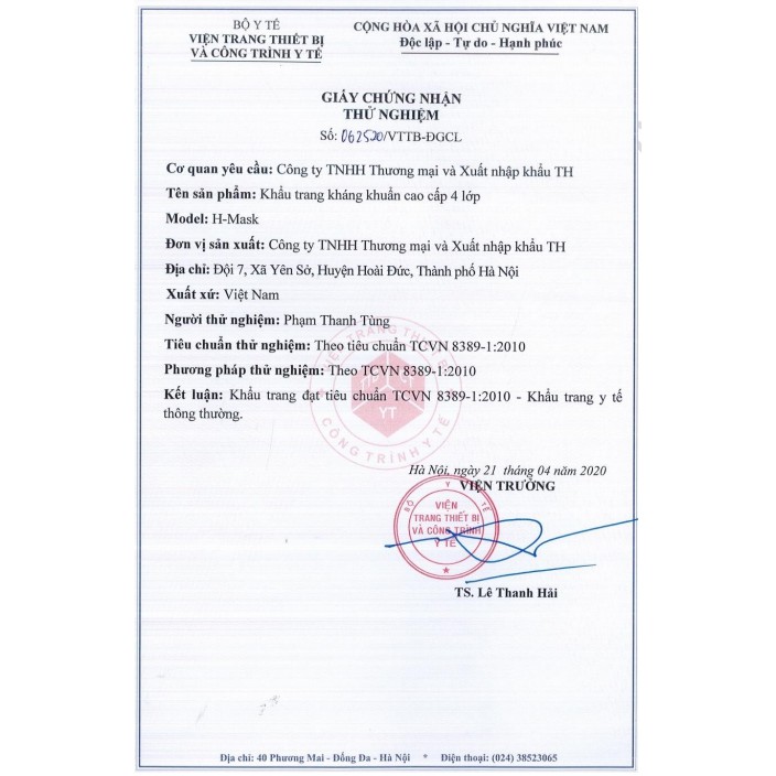 Khẩu Trang Y Tế H-Mask Chống Giọt Bắn Kháng Khuẩn 4 Lớp Hàng Xuất Khẩu | BigBuy360 - bigbuy360.vn