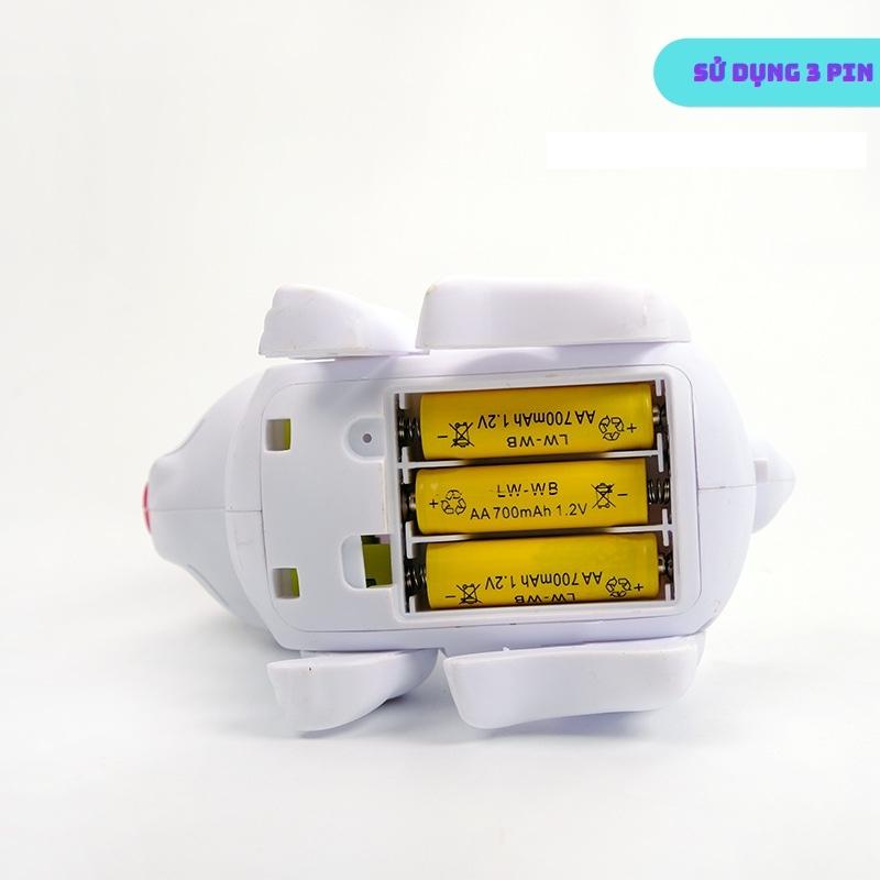 Đồ Chơi trẻ em Chú Thỏ Nhảy Múa, phát sáng, có Nhạc, có Đèn