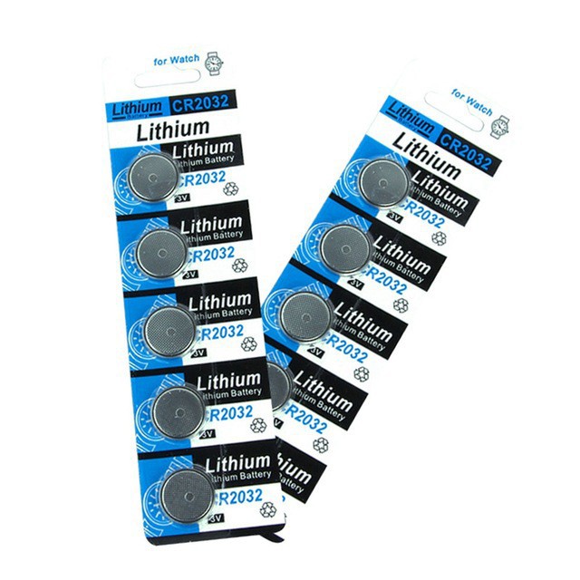 Pin Cmos CR2032 1 Vỉ 5 Viên dùng cho máy bàn pc, điều khiển xe máy, ô tô, máy tính bàn và 1 số lĩnh vực khác.