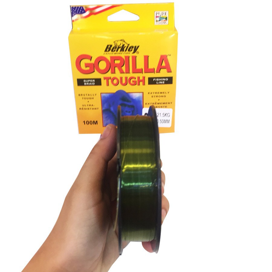 Dây Cước Câu Cá Gorilla - Cước Câu Cá Khỉ Mỹ, câu cá tra, có rô, cá trôi