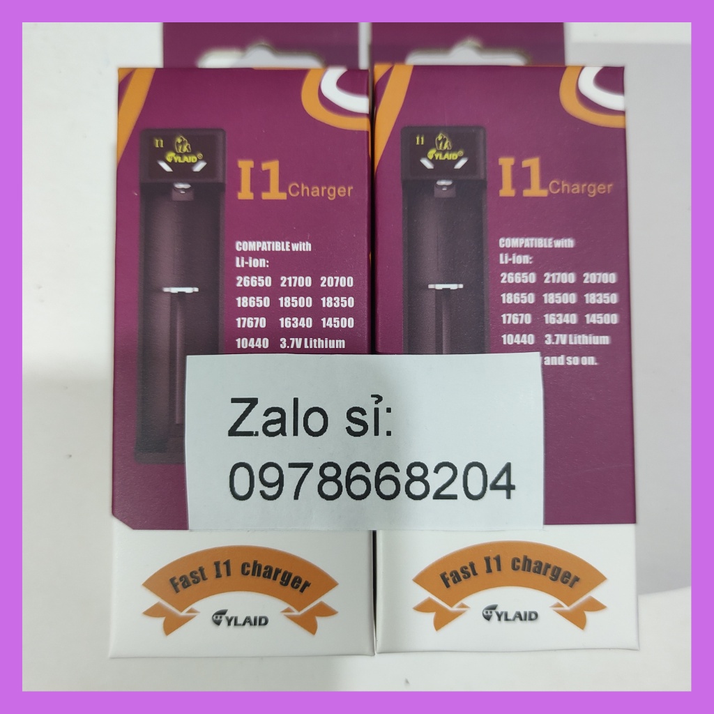 Sạc pin 18650 cylaid i1 sạc đơn
