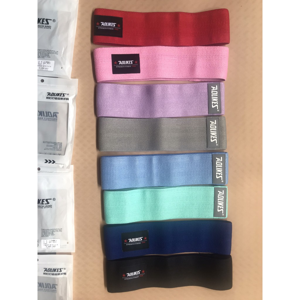 Dây kháng lực tập mông chân đùi , Dây mini band tập gym yoga thể thao tại nhà chính hãng Aolikes 3603 3606 chinhhang