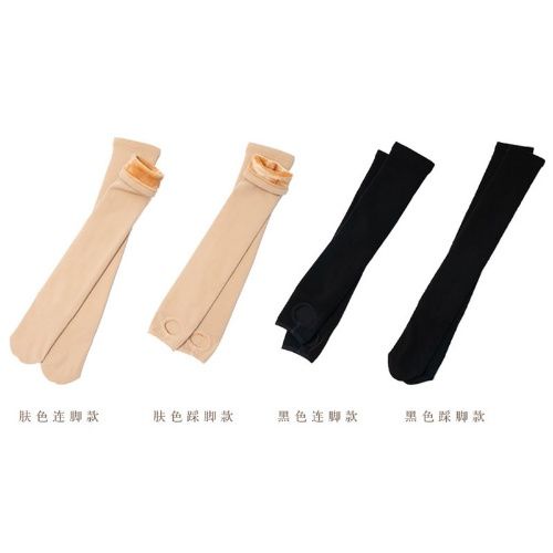 Đôi vớ dài qua gối bằng vải nhung dày không trượt thời trang thu đông phong cách Hàn Quốc cho nữ