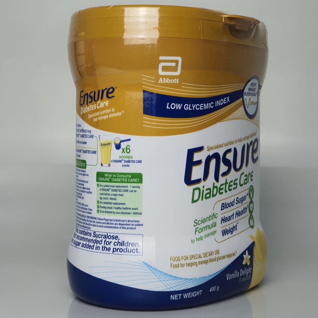 Sữa bột Ensure Diabetes Care Mỹ dinh dưỡng cho người tiểu đường hộp 400g