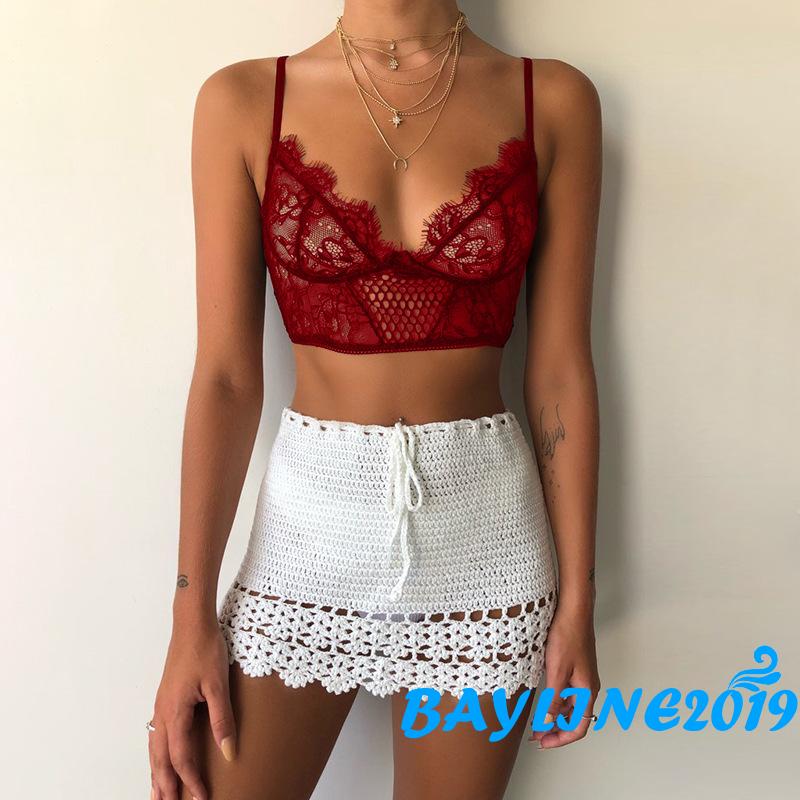 Áo Lót Kiểu Ren Cổ Chữ V Quyến Rũ Cho Nữ