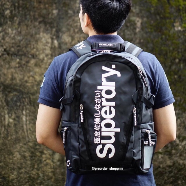 Balo nam chống thấm nước du lịch Superdry Mega Ripstop Tarp Backpack- Bảo hành 12 tháng
