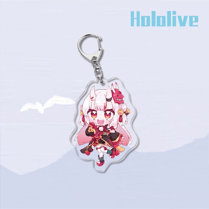 ( Mica trong acrylic ) Móc khóa IN HÌNH Hololive ver MÁ HỒNG xinh xắn anime chibi game xinh xắn quà tặng độc đáo