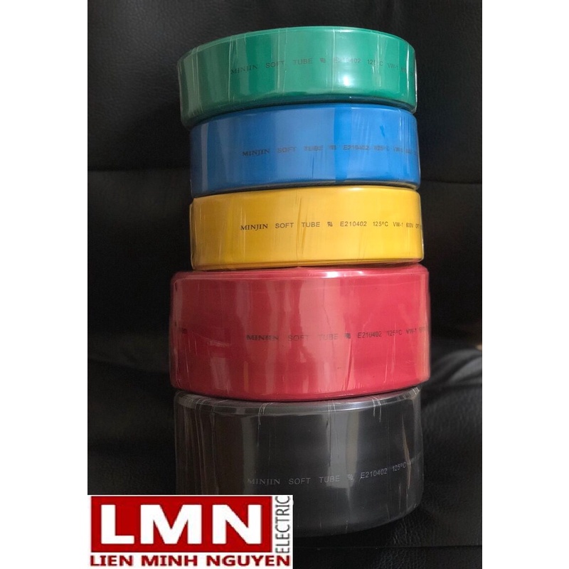 Ống co nhiệt cách điện phi 5~25mm2 màu đỏ, vàng, xanh dương, đen