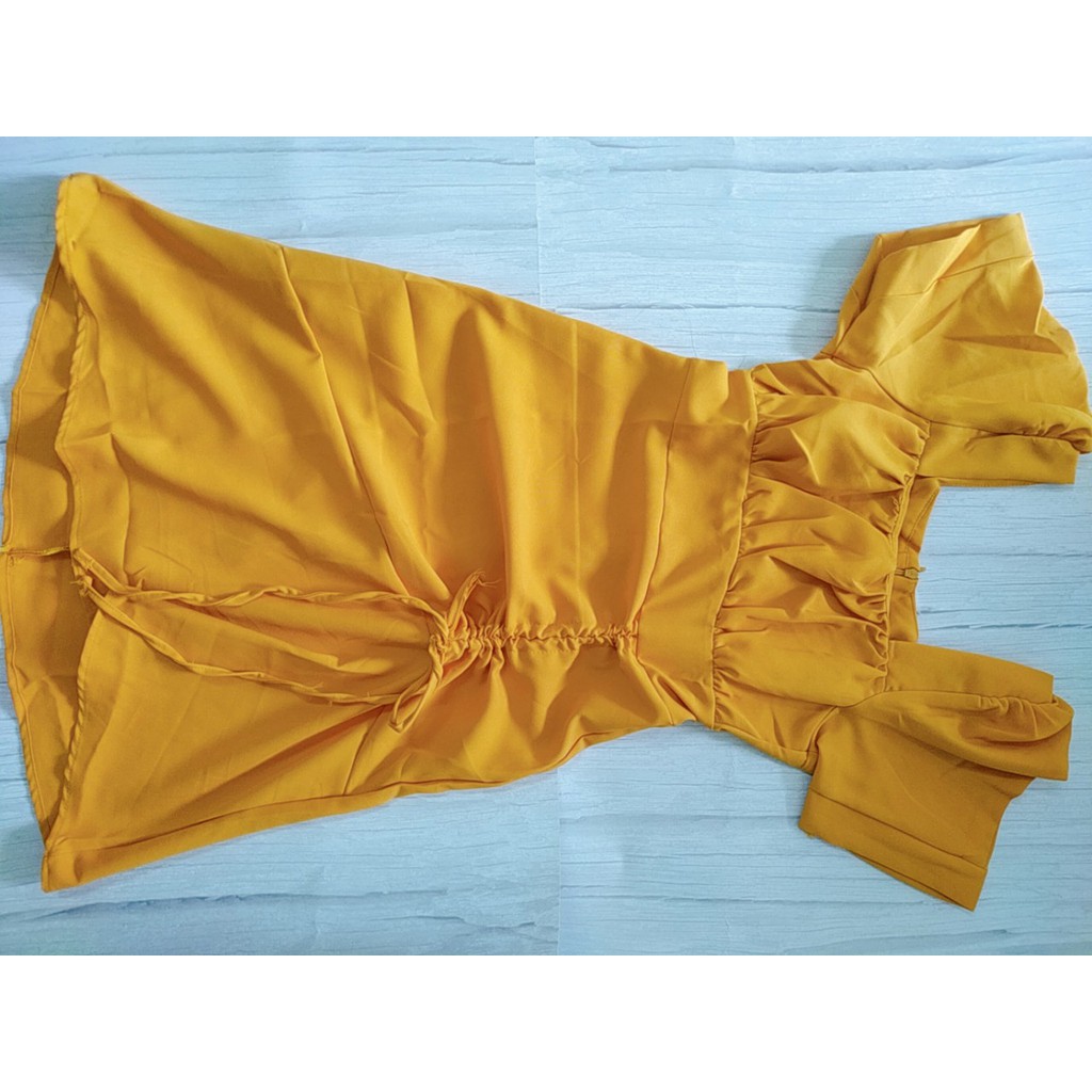 [Đủ size 45-71kg] Váy nữ - Freeship - Đầm Hồng, vàng trắng cổ vuông xòe đuôi cá sang trọng dự tiệc, dạo phố (big size) | BigBuy360 - bigbuy360.vn