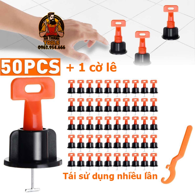 Ke cân bằng ốp lát gạch tái sử dụng - Ke vít ốp lát gạch men chữ T