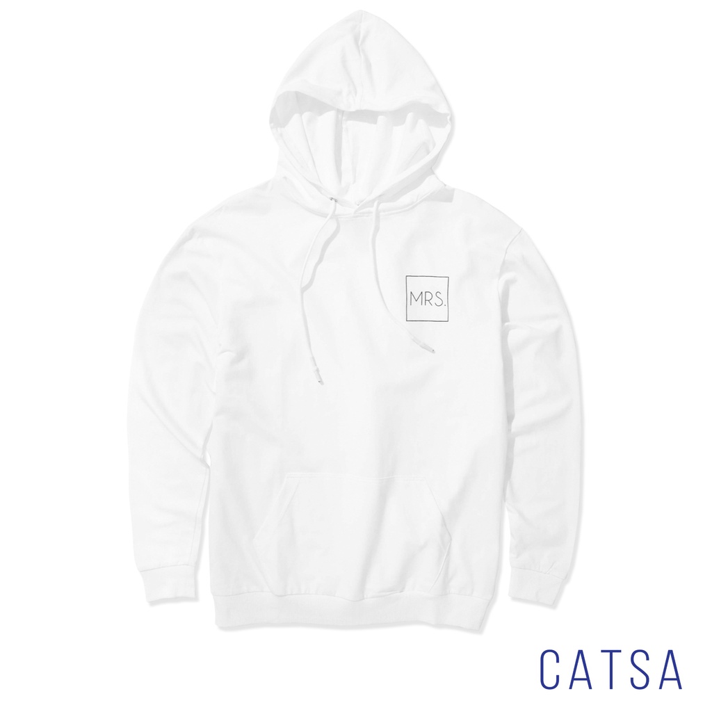 CATSA Áo thun hoodies tay dài trắng in chữ "MR." hoặc "MRS" ATH017 (không chọn - random chữ ngẫu nhiên) | BigBuy360 - bigbuy360.vn