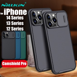 Ốp Điện Thoại NILLKIN Có Nắp Trượt Bảo Vệ Camera Cho iPhone 14 13 12 Pro Plus Max Mini