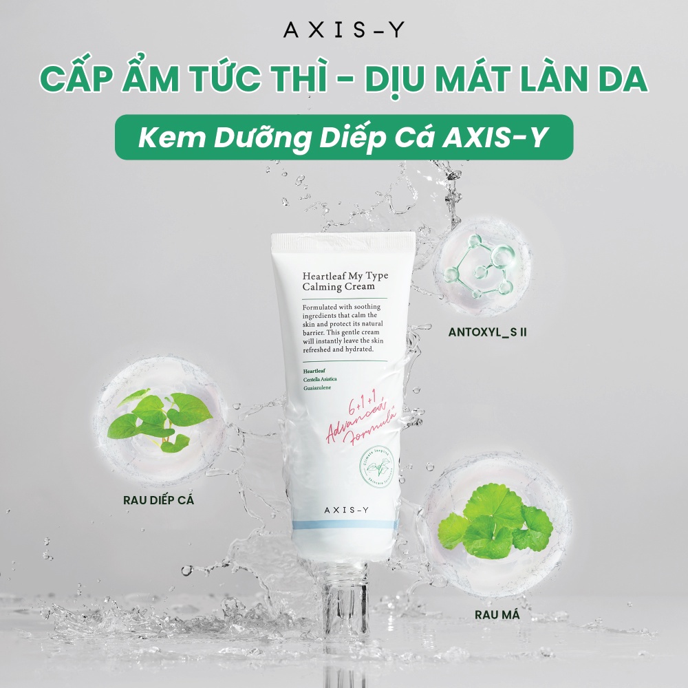 AXIS-Y Kem dưỡng Heartleaf My Type Calming Cream 60ml