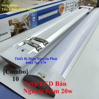 10 tuýp led bán nguyệt 0.6m 20w siêu sáng tiết kiệm điện năng