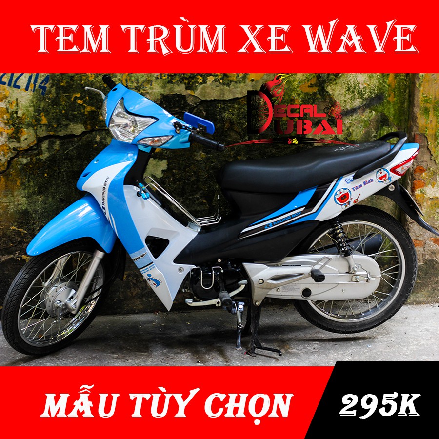 Tem Trùm Wave Xanh Trắng Doremon