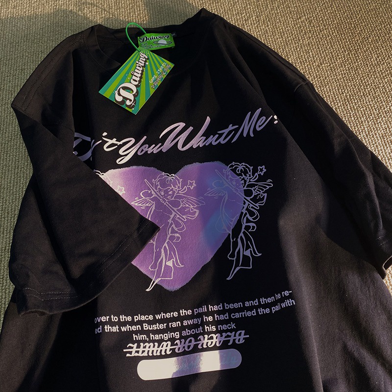 NRVP Áo Thun Tay Ngắn Cổ Tròn Thời Trang Mùa Hè Phong Cách Hàn Quốc Mới