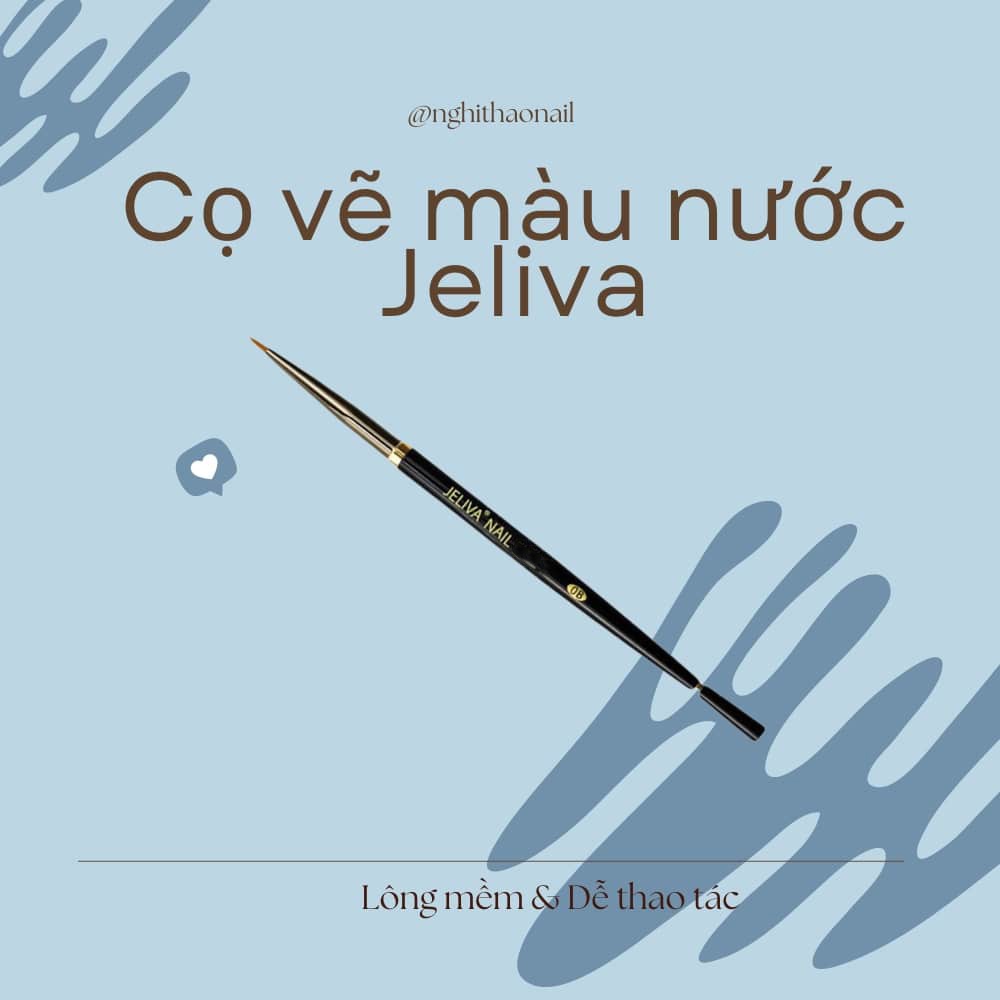 Cọ vẽ màu nước đầu tròn Jeliva số 08