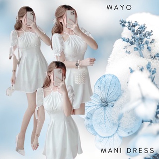 Đầm WAYO cổ yếm tay nơ du lịch party xinh đẹp