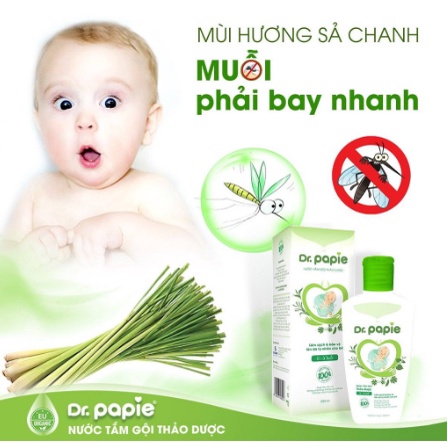 Nước Tắm Thảo Dược Dr.Papie Cho Bé 250ml