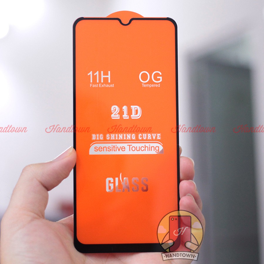 Kính Cường lực Samsung Galaxy A20s Full màn hình 21D Handtown SIÊU BỀN