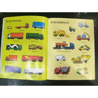 Bộ nhập - Usborne sticker book - Trucks