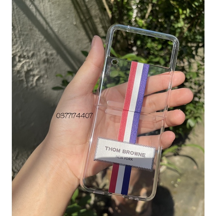 Ốp lưng Likgus Samsung Z Flip 3, Z Flip 3 5G Likgus Thom Browne kẻ xanh đỏ New York sang trọng