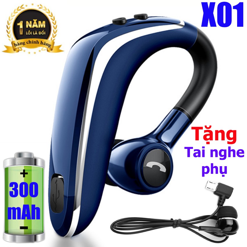 Tai phone Bluetooth V5.0 PIN TRÂU - Hàng Nhập Khẩu (TWS-X01)