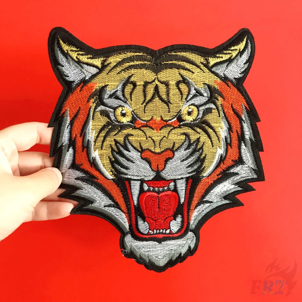 Miếng dán ủi quần áo hình đầu hổ size L 06131