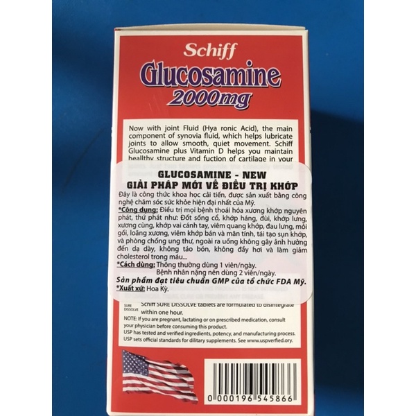 Glucosamin 2000mg MADE IN USA lọ 100 viên