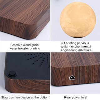 Đèn ngủ mặt trăng lơ lửng LED cảm ứng in 3D cao cấp - Quả Cầu Mặt Trăng Bay Magnetic Levitation 3D Printing Moon Light