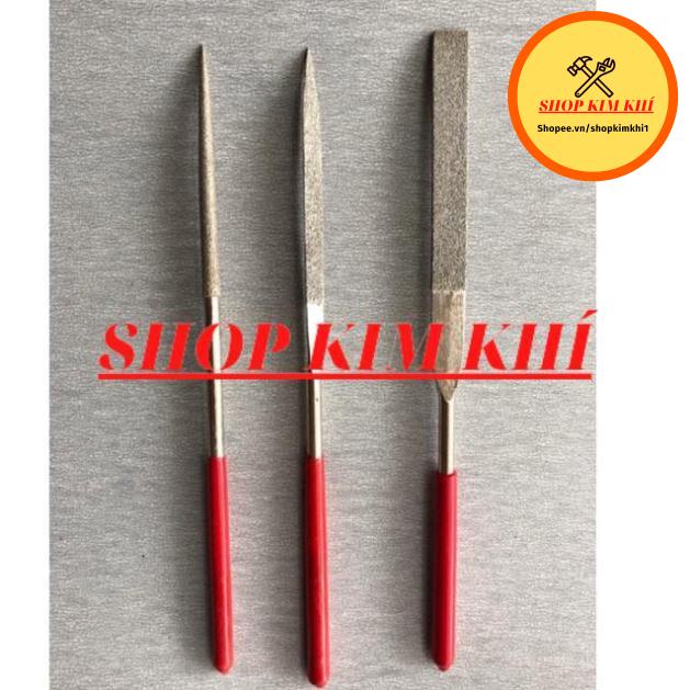 Bộ 3 cây dũa hợp kim 5&quot; dài 180mm