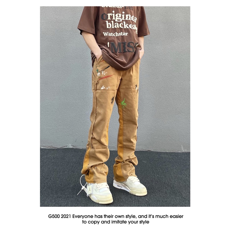 QUẦN JEAN ỐNG LOE NAM NÂU VẢY MỰC PHONG CÁCH ĐƯỜNG PHỐ